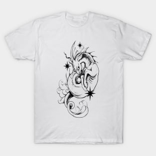 Pencil Tattoo Baby Dragon T-Shirt